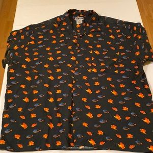 Men’s Fish print Hawaiian shirt